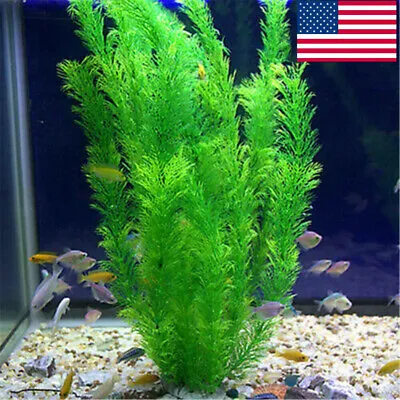 $3.13 • Buy Artificial Grass Plant Fake Plastic Fish Tank Aquarium Water Plants Decorations