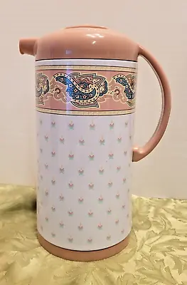 Vintage Oneida Tea Thermal Coffee Carafe Pot Pitcher Floral 90s 1990  1 Liter • $21.99