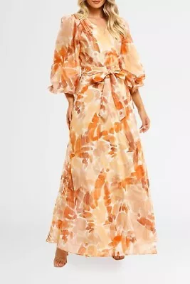 Ginger And Smart Sienna Wrap Maxi Floral Dress Size 8 AU • $99.50