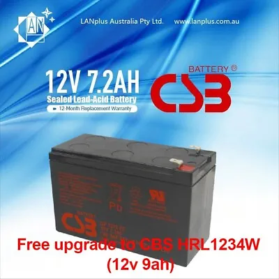 CSB GP1272 F2 12V 7.2Ah Rechargeable Battery For NBN Back Up Power Supply Alarm • $44.99