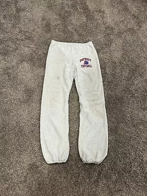 Vintage 80s Champion Reverse Weave Sweatpants Patriots Football 30x32 USA SZ XL • $1