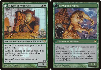 Mayor Of Avabruck // Howlpack Alpha - Foil Prerelease Promo Innistrad HP MTG • $1.09