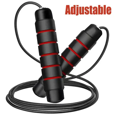 Adjustable Jump Rope Speed Workout Aerobic Exercise Boxing Fitness Gym Universal • $4.90