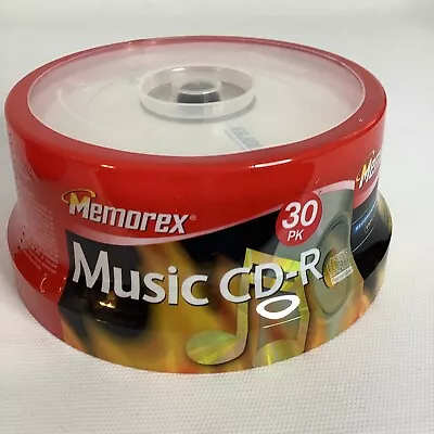 New Memorex Blank Music CD-R 30 Pack - 40X 80 Minute 700MB - Free Shipping • $24.99
