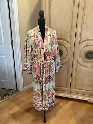 Zara Printed Kimono With Belt Size Xl Long Sleeves 7864/029 Nwt • $69