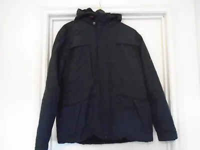 Size Large Mens Navy Blue Maine Waterproof Jacket/coat Hooded • £9.99