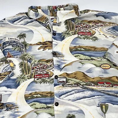 $49 • Buy Highway 1 Hawaiian Shirt 3XT XXX Southern Ca Laguna Pebble Beach Santa Monica