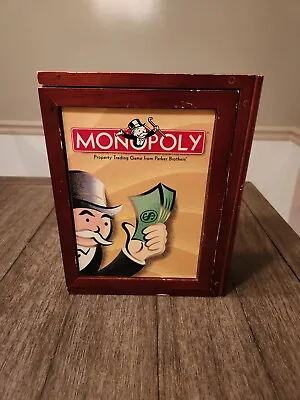 Monopoly Vintage Game Collection Parker Brothers Wooden Bookshelf • $18.99