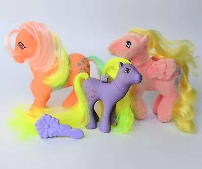 Vtg My Little Pony Lot Party Time Twinkle Eye Soft Best Wishes Yum Yum Flutter • $15.36