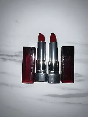 LOT Of 2 Maybelline New York Color #322 Wine Rush Cream Lipstick 0.15 Oz. • $8.99