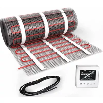 EconoHome Underfloor Electric Heating Mat Tile Wood Laminate 10m² + Smart... • £230.99