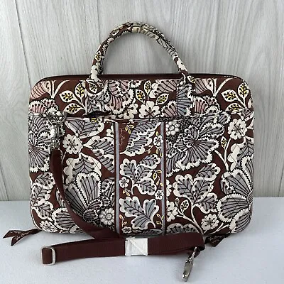 Vera Bradley Hard-Sided Slate Blooms Laptop Bag 17  X 12  • $25.46