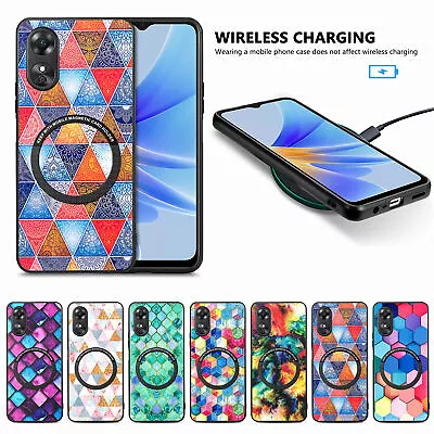 Case For Oppo Reno 11F A59 A79 5G A38 4G Luxury Patterned ShockProof Phone Cover • $15.88