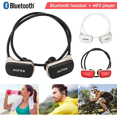 2 In 1 Sports MP3 Player Waterproof Stereo Bluetooth Headsets Earphone 16GB • $19.99