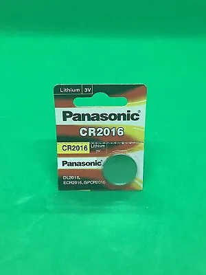 Panasonic CR2016 Battery 3V Lithium Coin Cell Toys Keys Remote Pck Of 1 Exp 2030 • £2.47