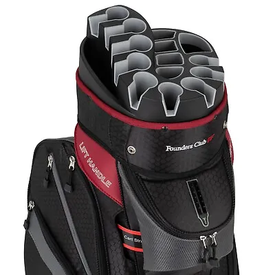 Founders Club Golf Cart Bag Mens 14 Way Organizer Divider Top Show Room Sample • $149.95