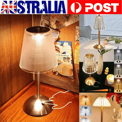 Rechargeable Cordless Metal Table Desk Lamp Touch Control Dimmable Night Lights • $21.90