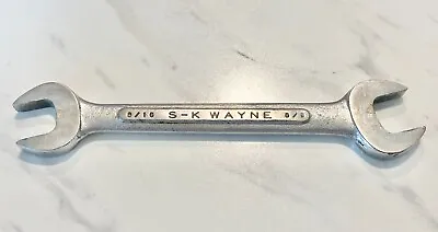 S-K Wayne #O-1820 Double Open End Wrench 9/16  - 5/8  USA • $10