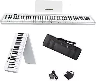 88 Key Electric Digital Piano Keyboard Weighted Key W/PedalPower Supply And Bag • $125.59