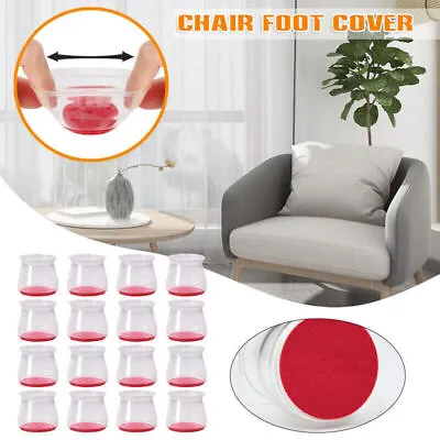 8-48pcs Ruby Slider Chair Leg Protector For Hardwood Floors Fits All Shape Chair • $8.99