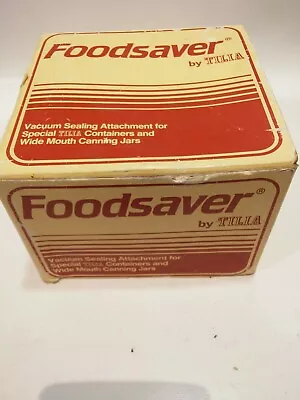 Vintage Tilia Foodsaver Vacuum Sealing Attachment Wide Mouth Canning Jars NEW • $12