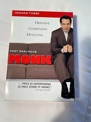 Monk - Season 3 (DVD 2005 4-Disc Set) Tony Shalhoub • $5.90