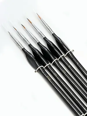 Fine Detail 5-Piece Paintbrush Set | Easy Grip Shape | Long Lasting Brushes • $7