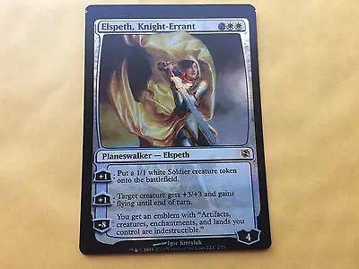 Miscut Foil Elspeth Knight-Errant NORMAL BACK Dark Mana EvT Misprint MTG Magic • $100