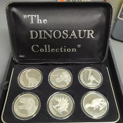 Vintage 6 1oz Silver Coin Set The Dinosaur Collection • $249.95