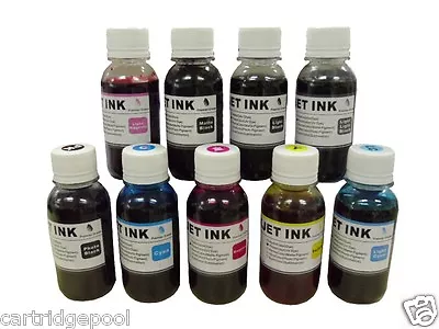 9x4oz ND® Dye Reill Ink Kit For 59 T059 Ink Cartridge R2400 RX700 Printer • $56.90