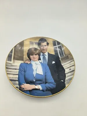 Crown Fine China Royal Wedding 1981 Hrh Prince Charles & Diana Decorative Plate • £6.50