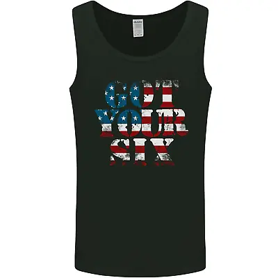 USA Ive Got Your Six American Flag Army Mens Vest Tank Top • £10.99