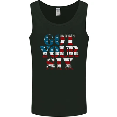 £10.99 • Buy USA Ive Got Your Six American Flag Army Mens Vest Tank Top