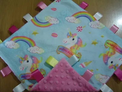 Large Hot Pink Dimple And Unicorn Double Plush Taggy (36cm) • £9.50