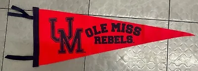 Ole Miss Rebels  NCAA Vintage Wool Pennant • $22.99