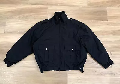 Vintage Flying Cross Men's Workwear Jacket XL Short Black Zip Insulated Outdoor • $24.44