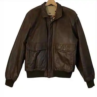 Vintage U.2. Air Farces Old Flight Leather Jacket • $198