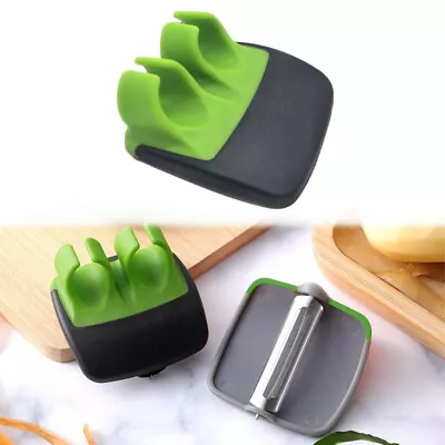 Peeler Sharp Blade Finger Fruit Vegetables Slicer Stainless Steel Kitchen Gadget • £6.26