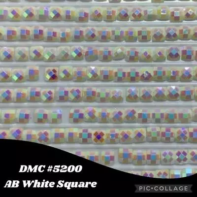 AU SELLER 2000 Drills Diamond Painting SQUARE AB (Aurora Borealis) White 5200 • $4.95