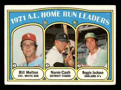 1972 Topps Baseball #90 A.L. Home Run Leaders Jackson VG *d5 • $6