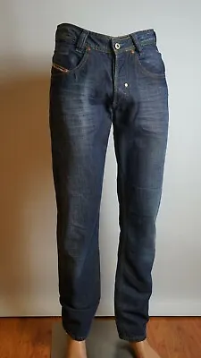 Diesel Industry Jeans Men's Slammer Size W30 L31 Decorated Blue VIP Outstanding • $56.83