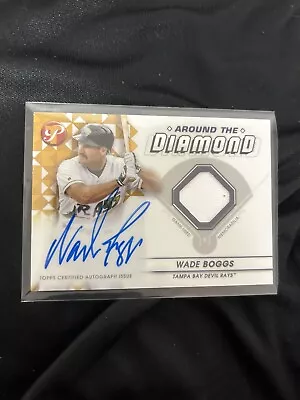 AROUND THE DIAMOND AUTOGRAPH RELIC CARD (Wade Boggs) 34/50 • $3.68