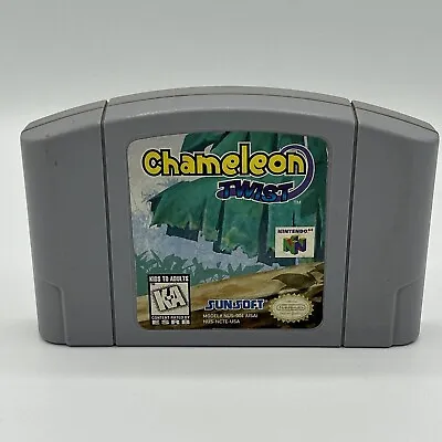 Chameleon Twist (Nintendo 64 N64 1997) Cart  Only Authentic Tested • $34.99