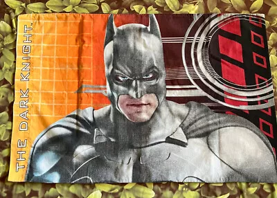 Vintage DC Comics Batman The Dark Night Standard Pillowcase Superhero Single • $14.99