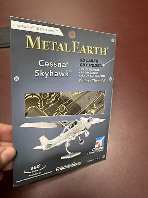 New Lot 2 Metal Earth Cessna 172 Airplane 3D Metal Model Kits • $30.77