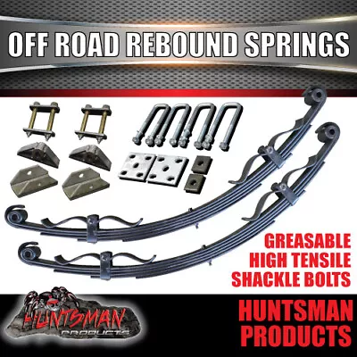 5 Leaf Off Road Trailer Spring Set 1200Kg With Rebound Straps. Camper Caravan • $240