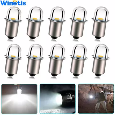 (10) 18 Volt LED Flashlight Bulb Replace Xenon For Milwaukee Ryobi Ridgid Makita • $18.98