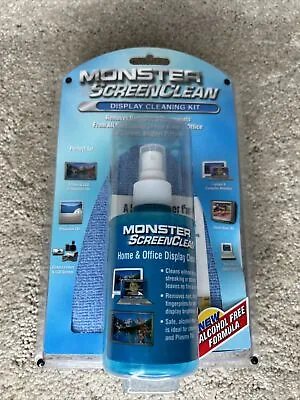 Monster Screen Clean TV Monitor LCD Display Cleaning Kit NEW SEALED! • $14