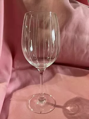 Mikasa Cheers  Replacement Wine Glasses For White Wine Vertical Stripe 8 5/8 T • $8.49