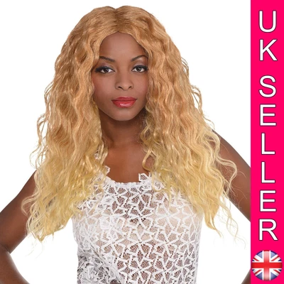£8.96 • Buy Hip Hop Beach Waves Wig Pop Star Beyonce Fancy Dress Costume UK